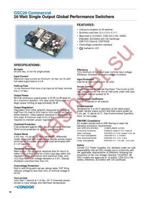 GSC20-15G datasheet  